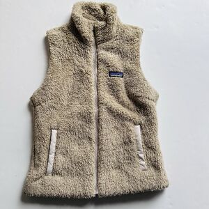 Patagonia Los Gatos Fleece Vest El Cap Sherpa Outdoors Khaki Women's Size Small